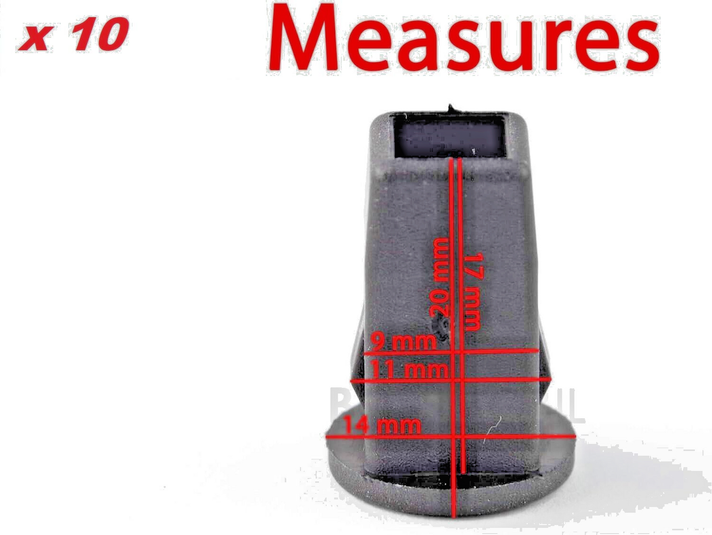 Ford 10x Qty Body Trim Expanding Grommet Clip 6659902 for Fiesta Focus Transit5