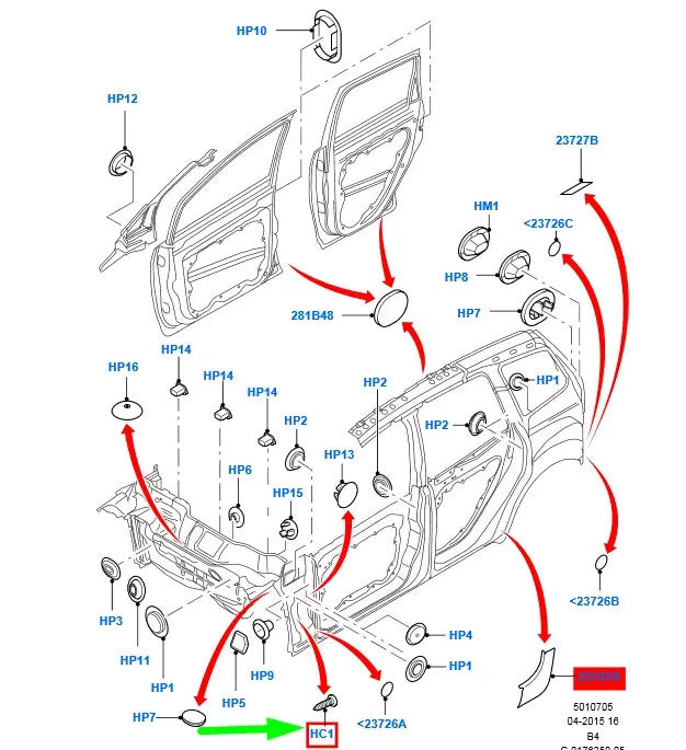VAUXHALL Fir Tree Trim Fastener Clip 7mm 18mm Head 20pc Astra Insignia Viva OPEL17
