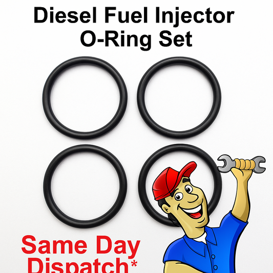 BMW Diesel Injector Seals Viton Upgrade Fits 1,3,5,6,7,X5,X6 Series set of 4xPcs0