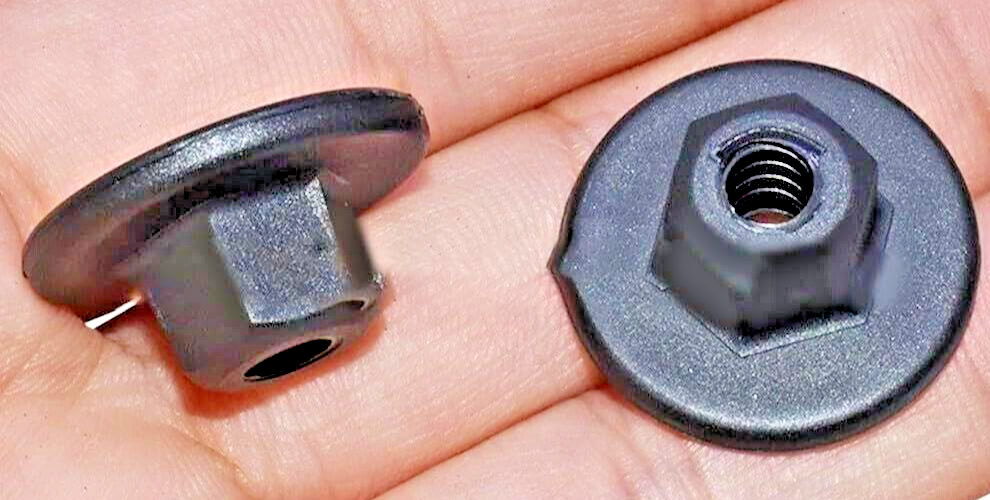 10x BMW MINI 10mm Hex Head Plastic Self-Threading Nut 7169847 O.E.N 07147169847.12