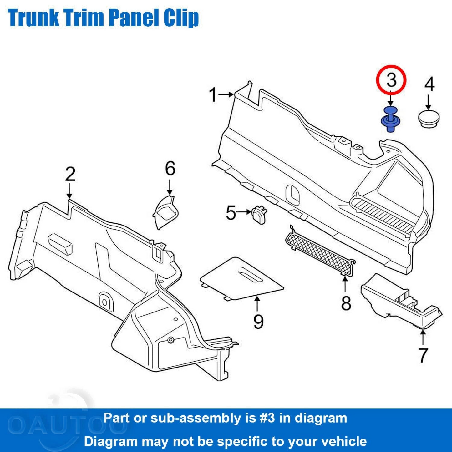 BMW Trim Clips Push Fit Expaning Rivets for Interior & Exterior Panel  Fastener.15
