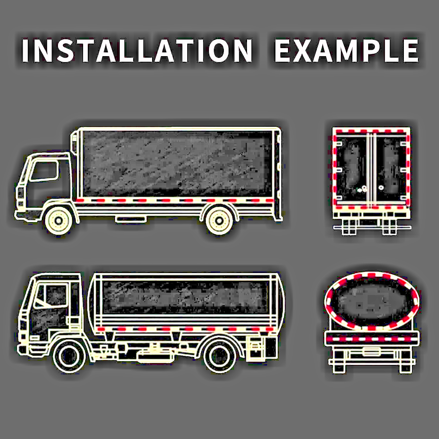 Amber E-Approved Rectangular Reflectors Trailers Caravans High-Quality 2pcs.13