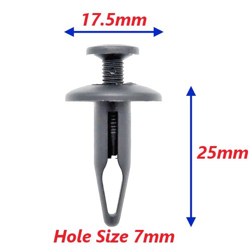 Trim fixing Rivet Screw - Land Rover, Discovery Range Freelander Velar Evoque 151