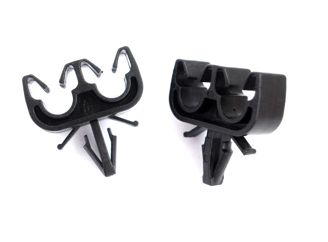 Universal Twin Pipe Clip - Holds Brake Fuel Lines & Electric Wiriing to 7mm -X 54