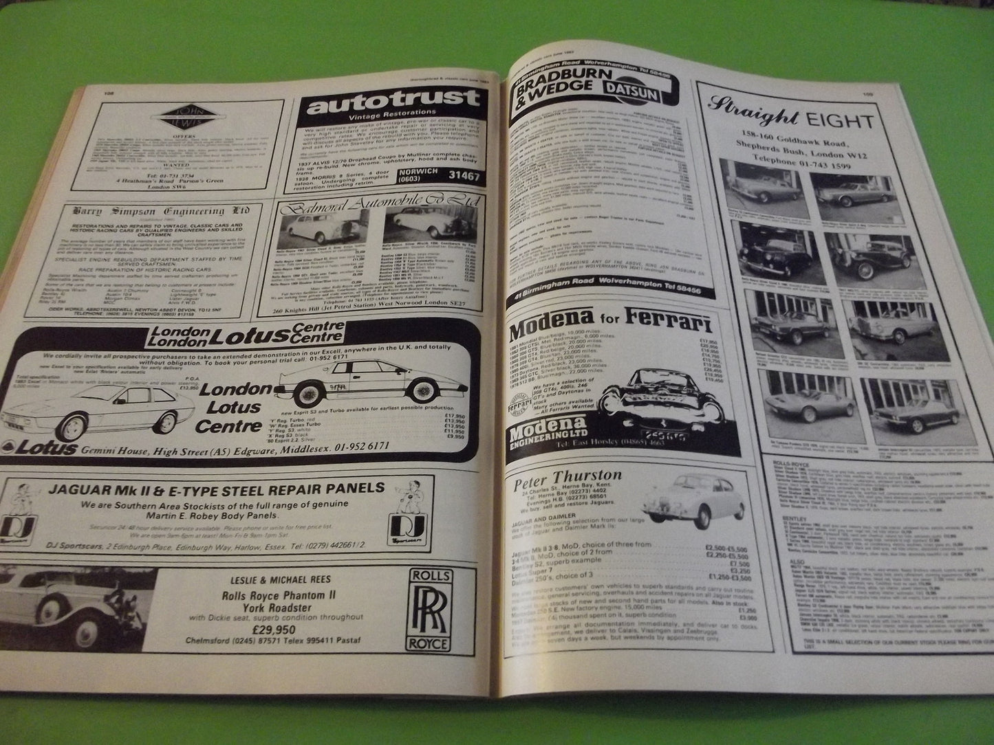 THOROUGHBRED AND CLASSIC CARS MAGAZINE JUNE 1983  #C46