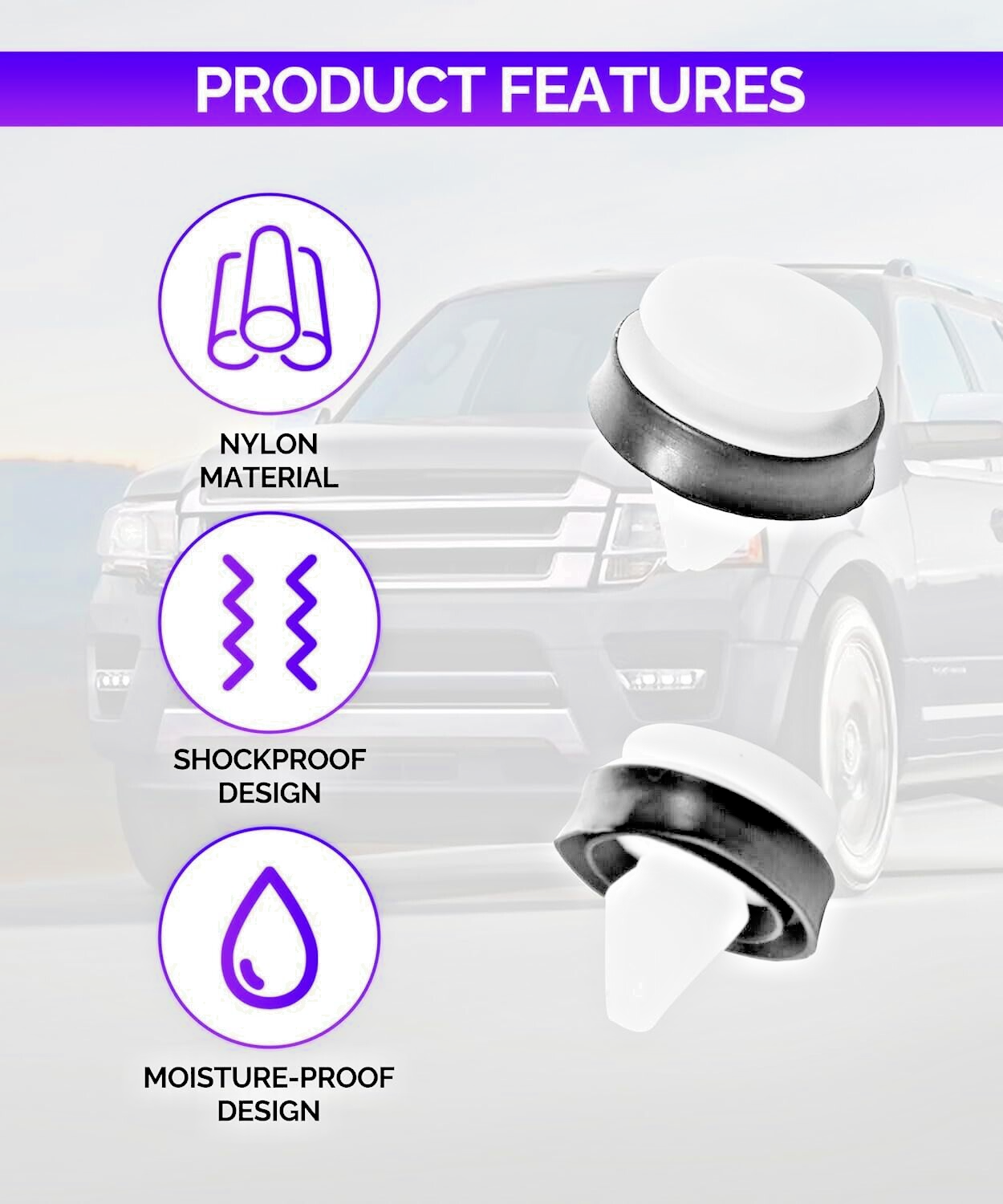 Ford Transit Custom Trim Panel Clips Door Moulding Body Fixing Stud 5255437 x1011