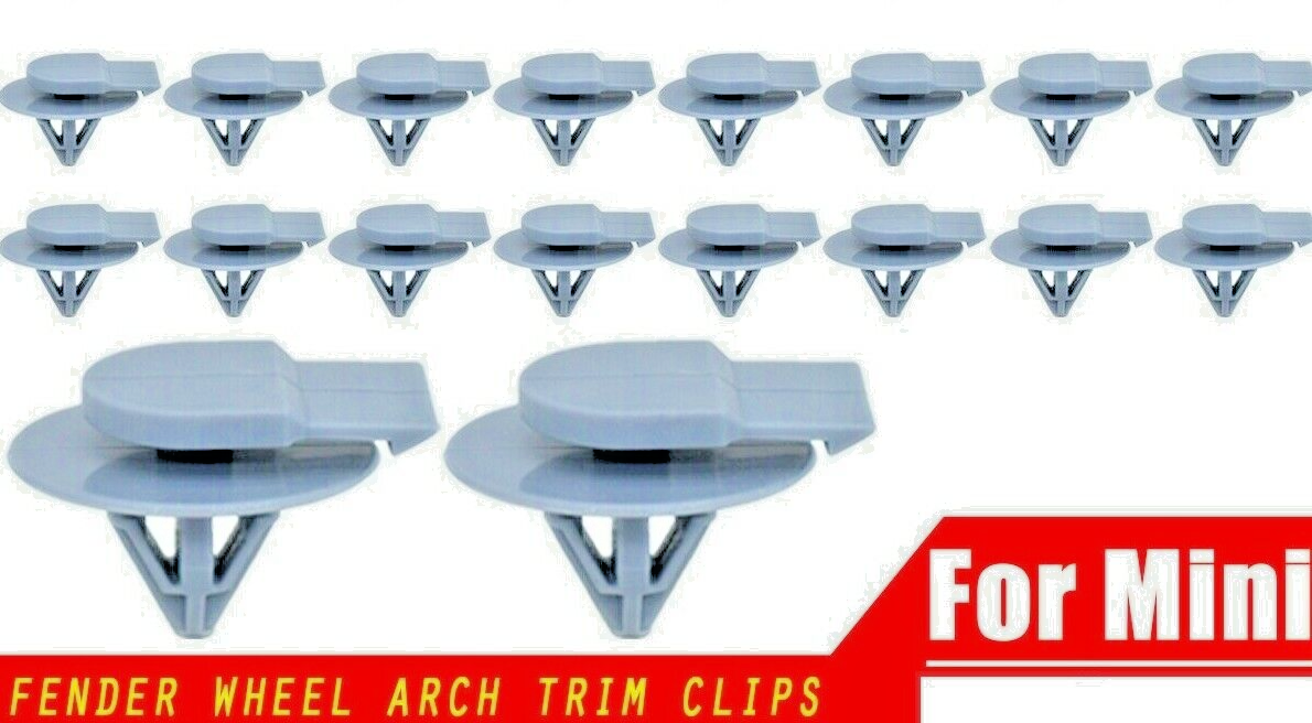 MINI BMW Wheel Arch Side Skirt Trim Clips x10, 2001-2014 R50 R53 R55 R56 R57 R583