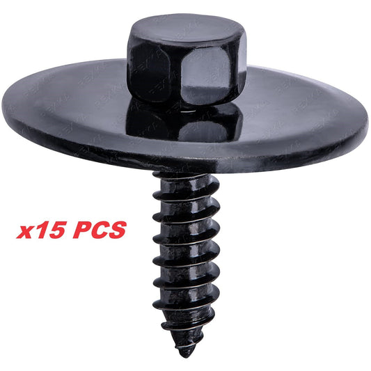 Mercedes Engine Undertray Splash Guard Screws with Large Captive Washer 15x Pack0