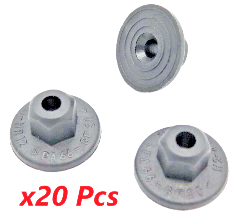 VW UNTHREADED PLASTIC NUTS ENGINE COVER UNDERTRAY SPLASH GUARDS 8E0825265C 20pcs0