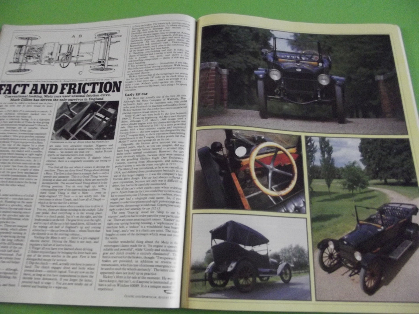 CLASSIC AND SPORTSCAR MAGAZINE AUGUST  1985 #c12