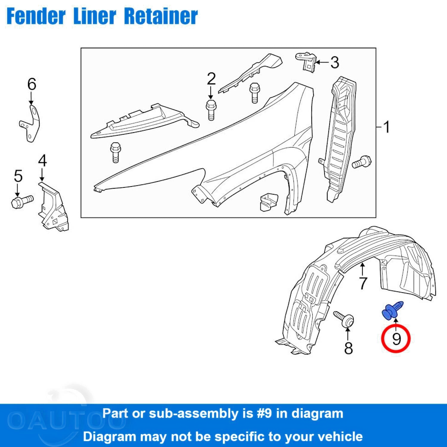 Ford Fiesta Focus Bumper Wheel Arch Lining Splash Guard Rivet Fixing Clips x5pcs10