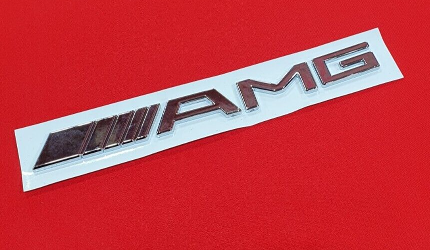AMG Badge Logo Boot Emblem Chrome11