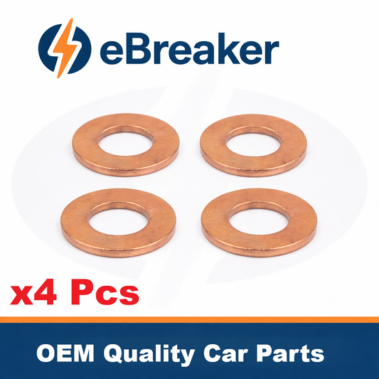 FORD Fuel Injector Copper Washer Seal Set  Diesel 4Pc Fits 2001  2025 4CYL0
