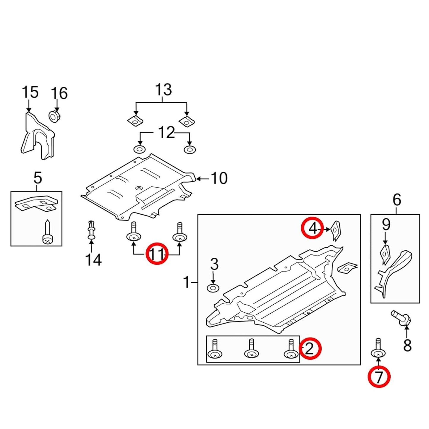 BMW E39 E38 Undertray Splashgaurd Fixing Mounting Kit Twist Lock Bolt Set 5 QTY10