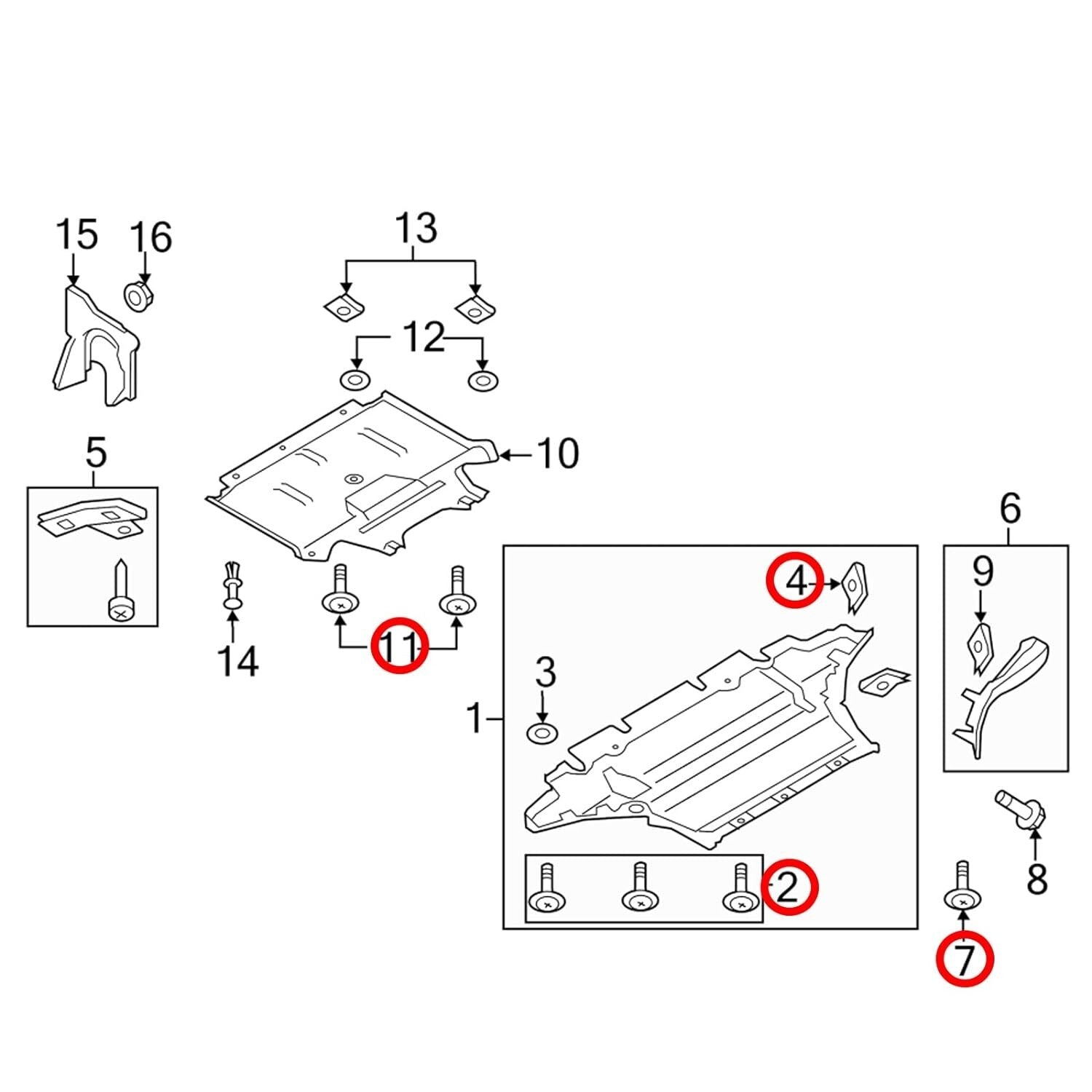 BMW E39 E38 Undertray Splashgaurd Fixing Mounting Kit Twist Lock Bolt Set 5 QTY10