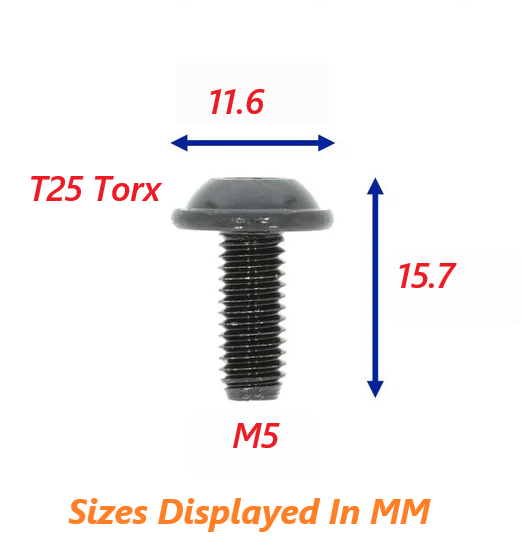 VAG Oval Hexagon Socket Head Torx Screw Trim Mounting Bolt VW Audi Skoda SEAT 151