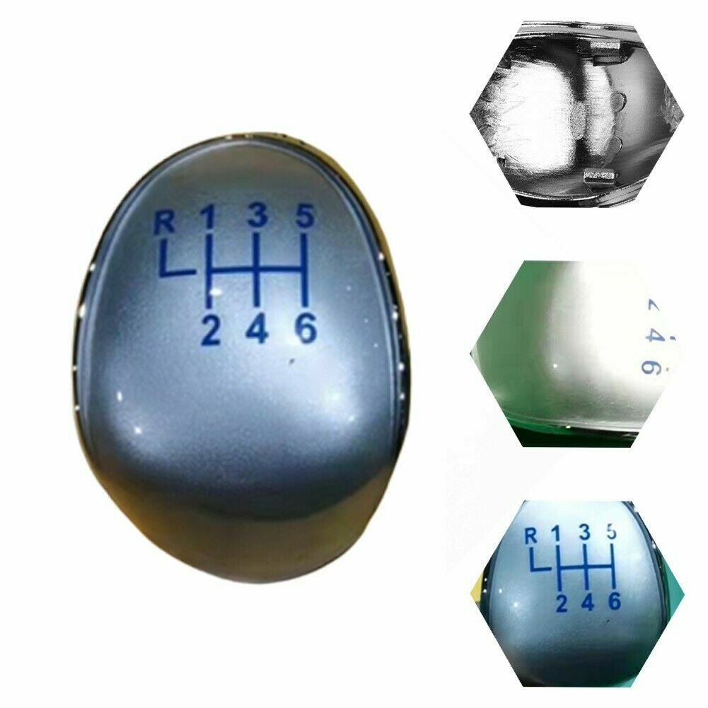6 Speed Gear Stick Knob Cap Cover BLUE Pattern For FORD FIESTA FOCUS ST TRANSIT 6