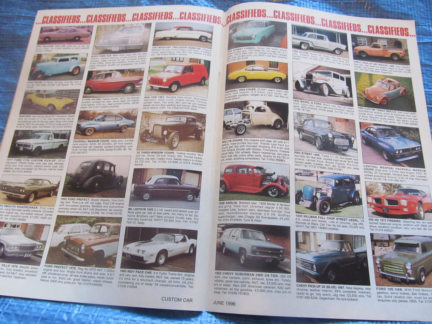 CUSTOM CAR MAGAZINE JUNE 1996 MORRIS MINOR UK STREET RACERS 34 COUPE   #bk13