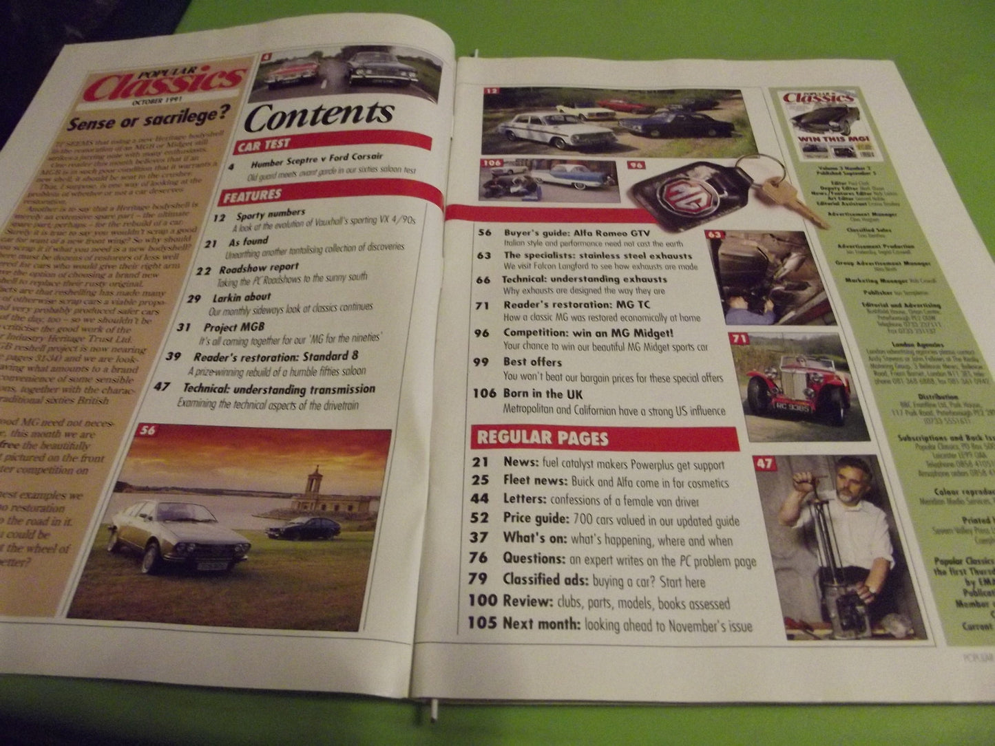 POPULAR CLASSICS MAGAZINE OCTOBER 1991 #c21