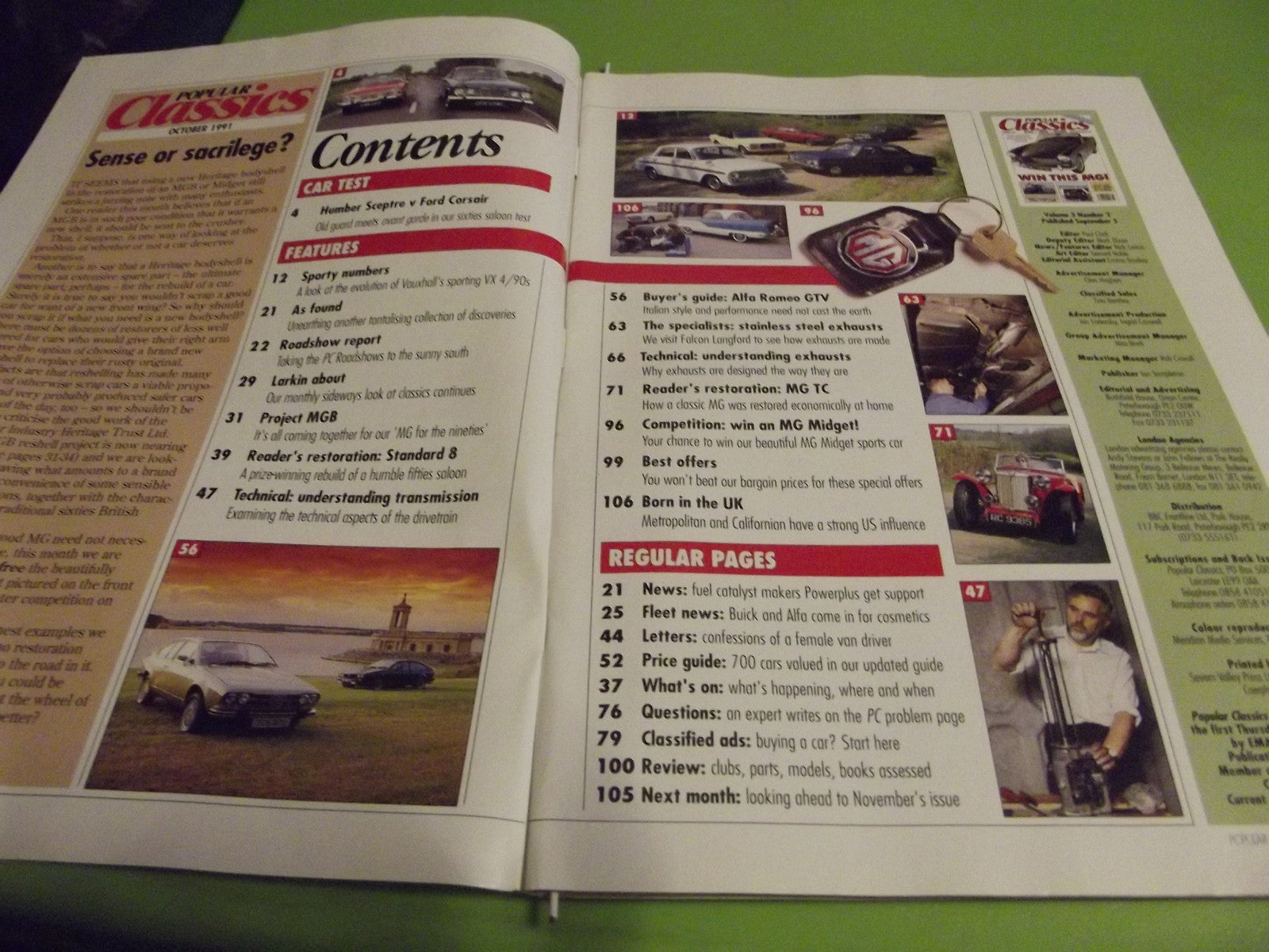 POPULAR CLASSICS MAGAZINE OCTOBER 1991 #c21
