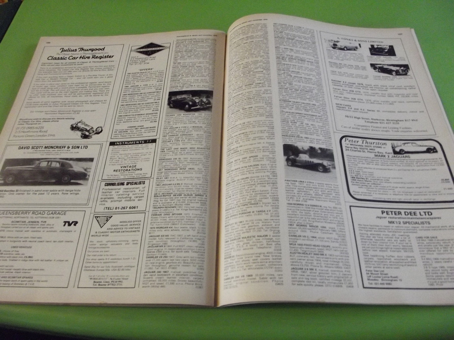 THOROUGHBRED AND CLASSIC CARS MAGAZINE NOVEMBER 1979 #C45