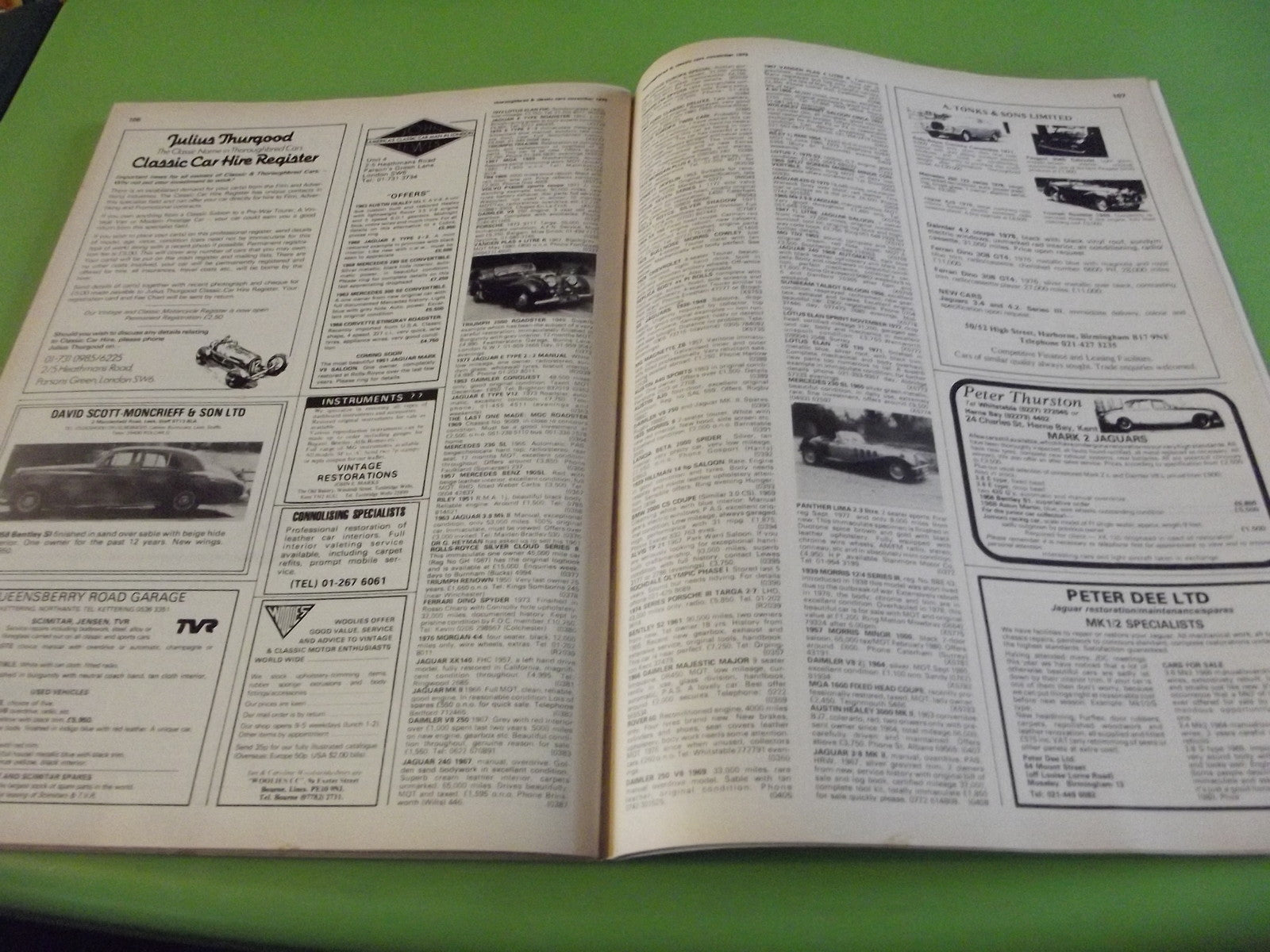 THOROUGHBRED AND CLASSIC CARS MAGAZINE NOVEMBER 1979 #C45