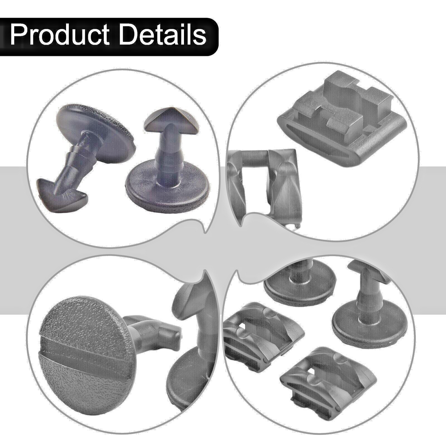 Land Range Rover Bumper Tow Cover Twist Bolt & Receiver x4 Sets DYR & DYF 50001019