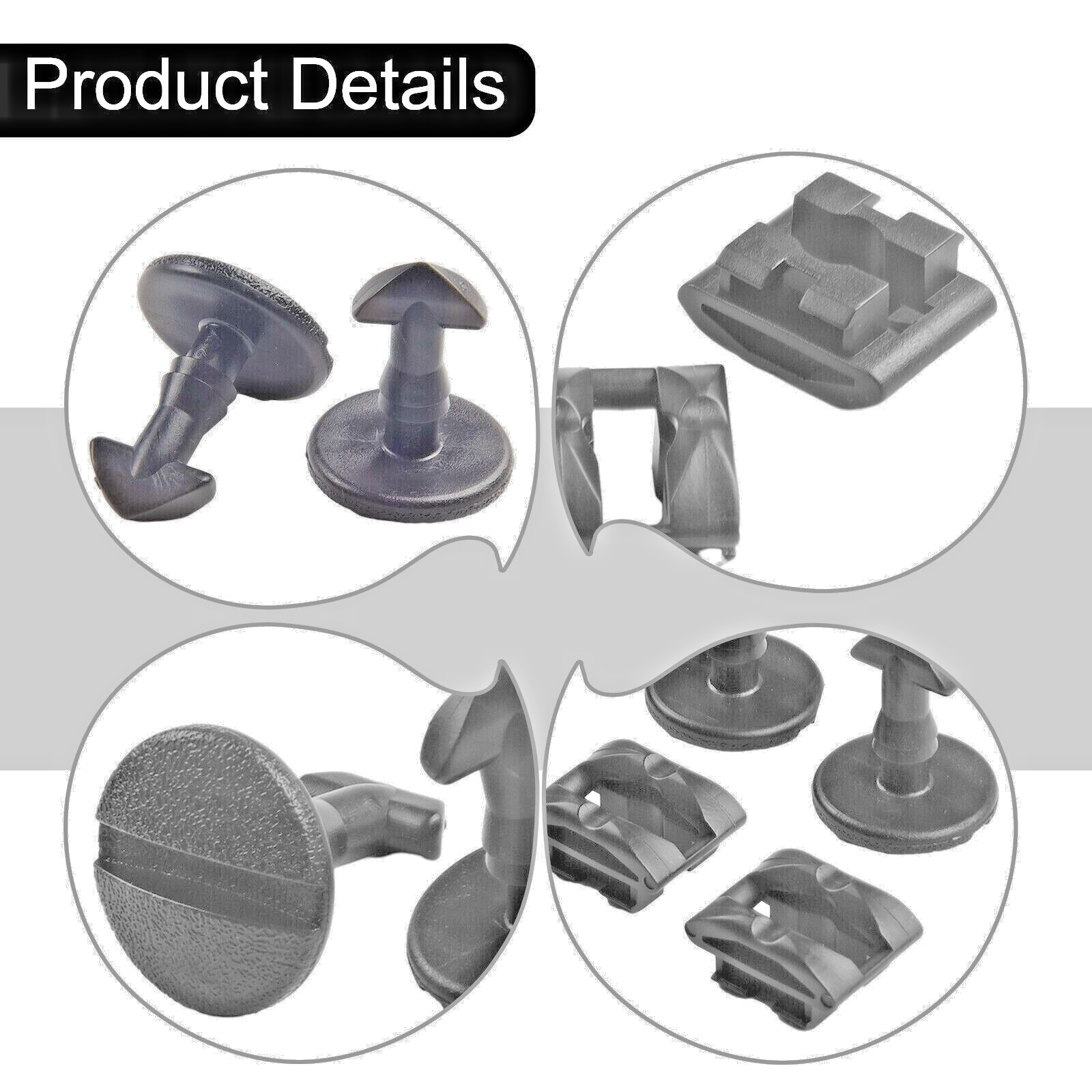 Land Range Rover Bumper Tow Cover Twist Bolt & Receiver x4 Sets DYR & DYF 50001019