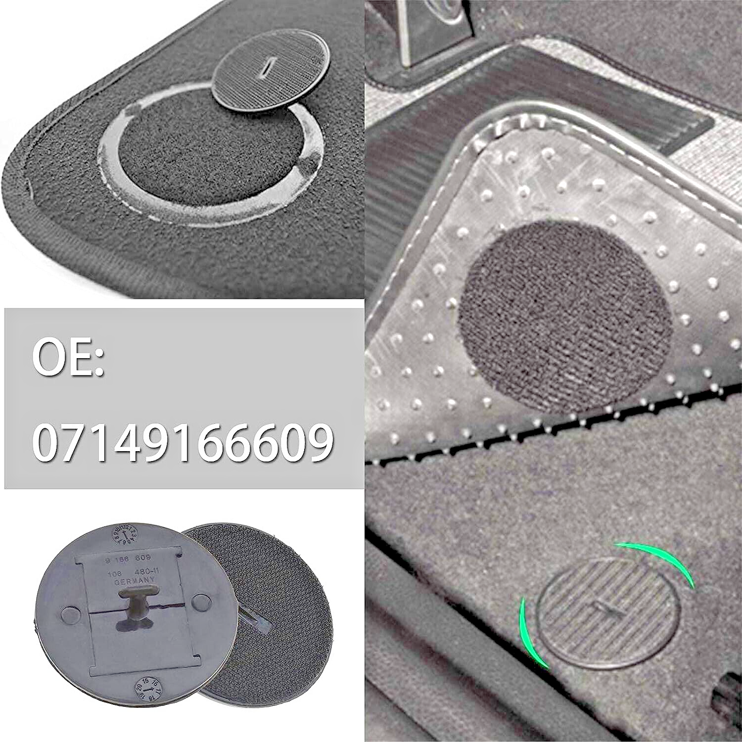 MINI Floor Mat Clips Countryman F60 Model Qty of 46