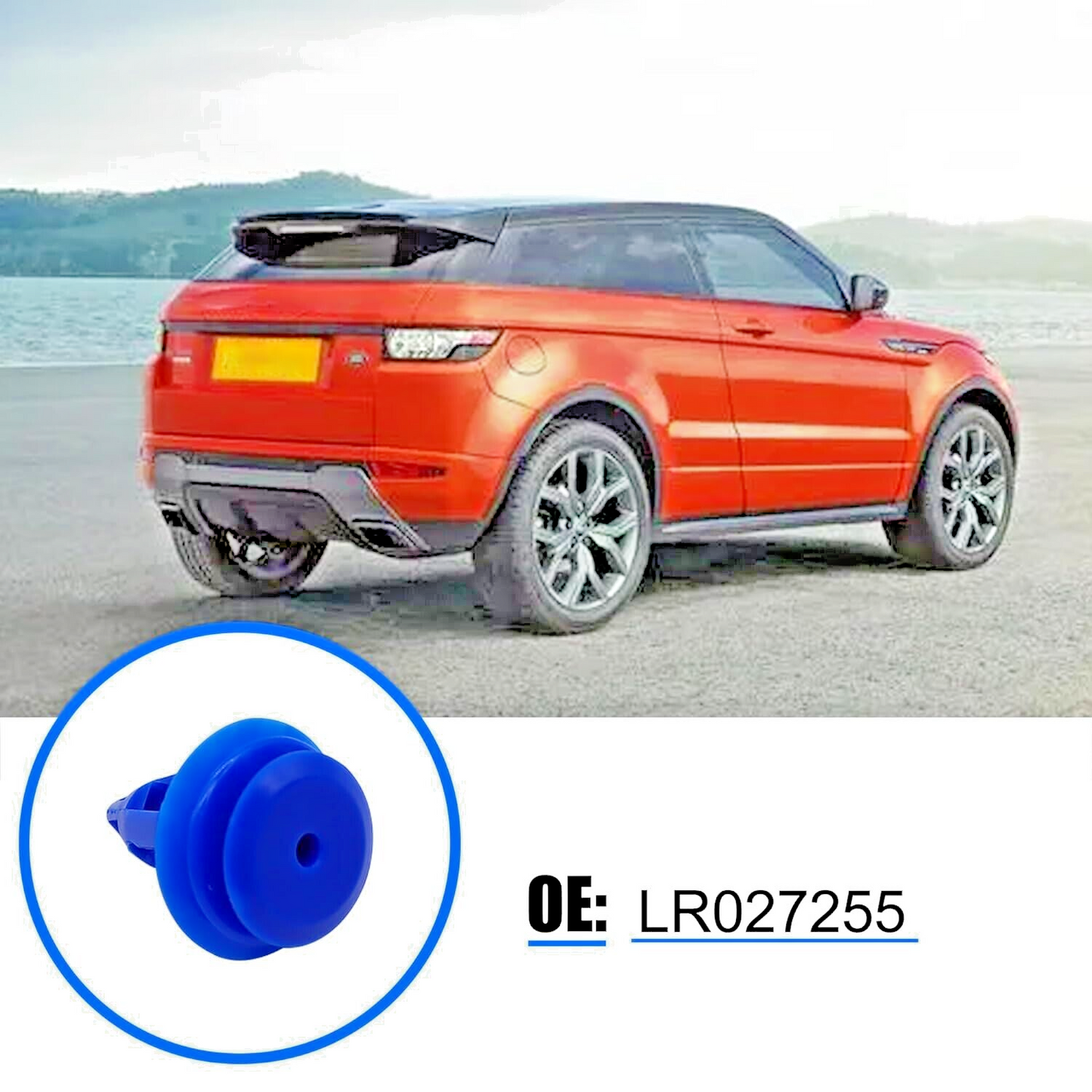 Land Range Rover Blue Trim clips 15 Pcs  Evoque Discovery 5 Disco Sport LR0272558