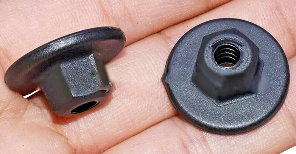 5x BMW MINI 10mm Hex Head Plastic Threaded Nut 7169847 0714716984715