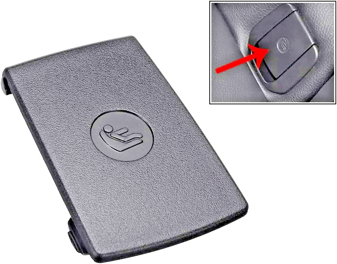 BMW Rear Childs Seat Fitting ISOFIX Trim Cover Flap in Black OE 17949110 731968610