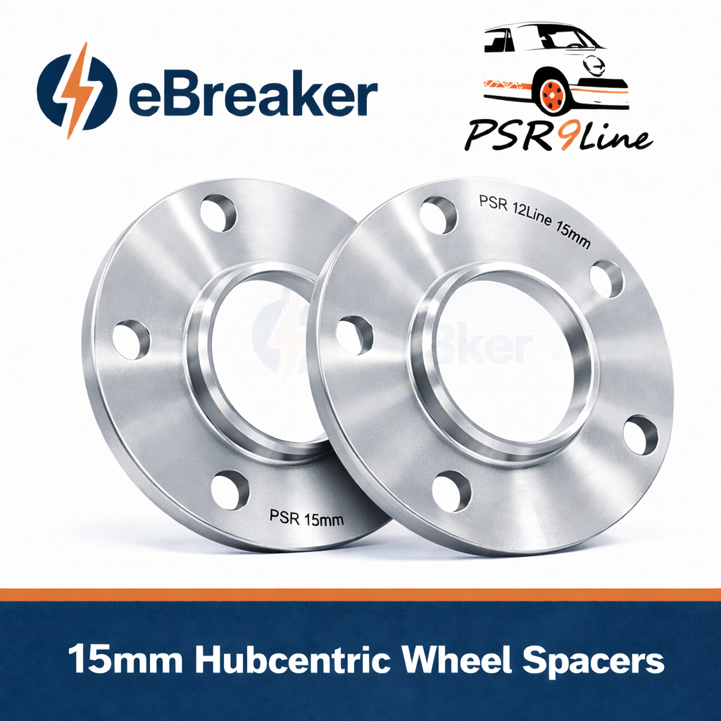Porsche Wheel Spacers 15mm 5x130 Silver Bolt on Kit Pair Fits 911 Cayman Boxster0