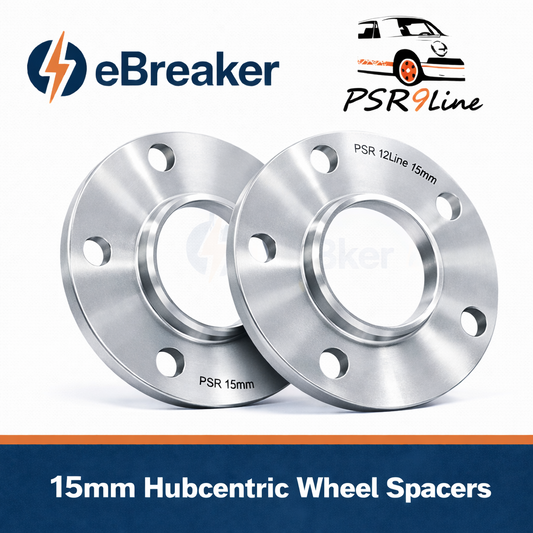 Porsche Wheel Spacers 15mm 5x130 Silver Bolt on Kit Pair Fits 911 Cayman Boxster0
