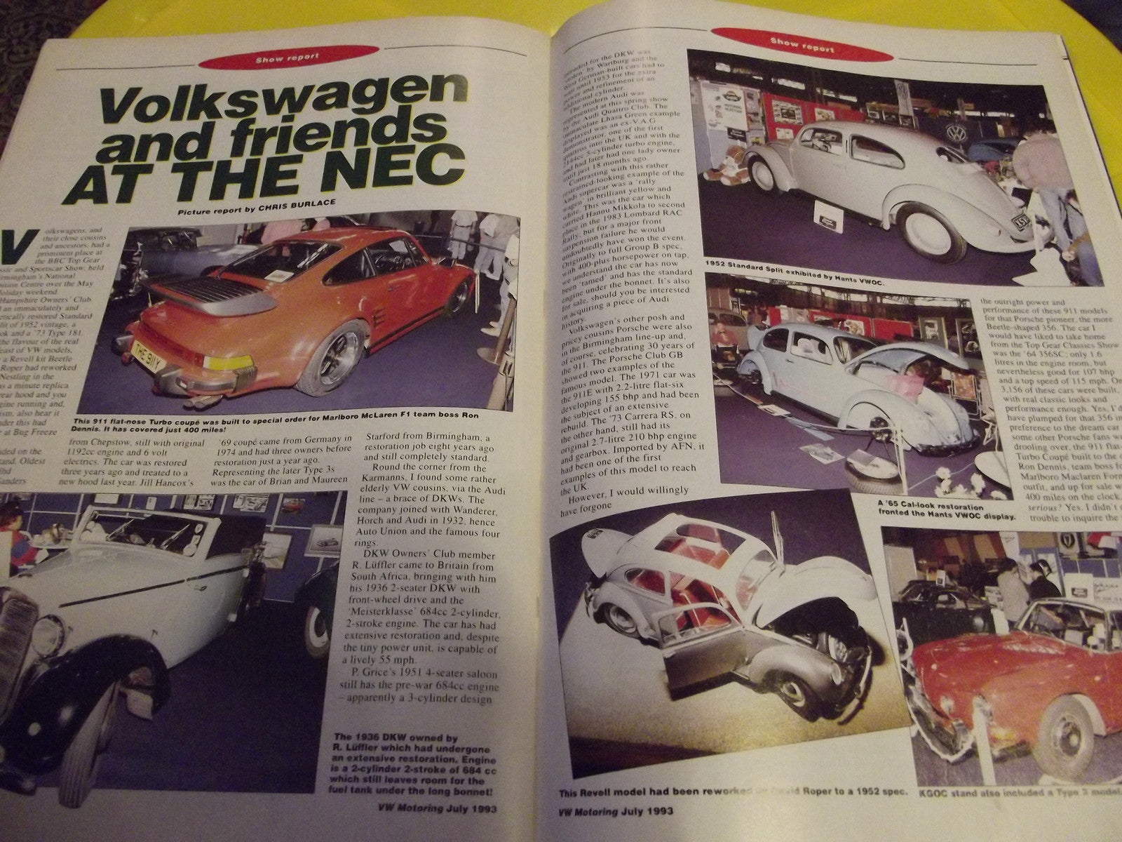 VW MOTORING MAGAZINE JULY1993 #c35
