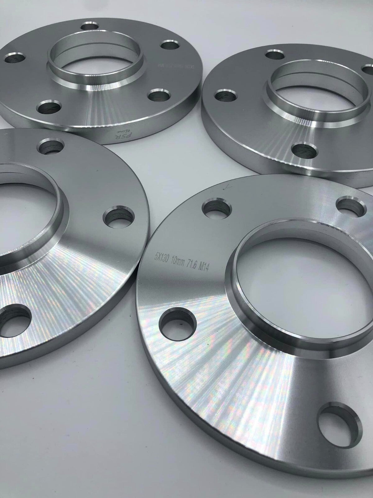 Porsche Wheel Spacers 12mm + Extended AF Bolts Set Of 4 in Silver 5x130 PSR9Line16
