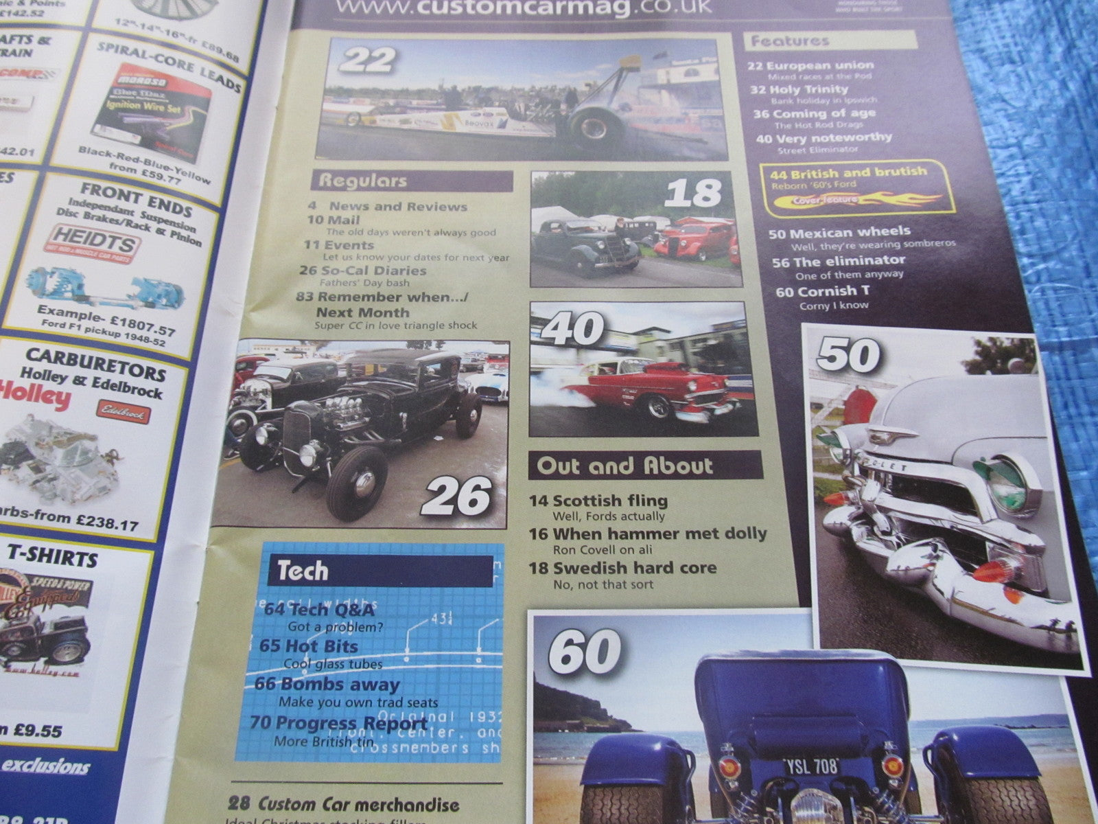 CUSTOM CAR MAGAZINE NOVEMBER 2009 / CORSAIR COUPE CHEVEROLET T BUCKET ROD #bk11