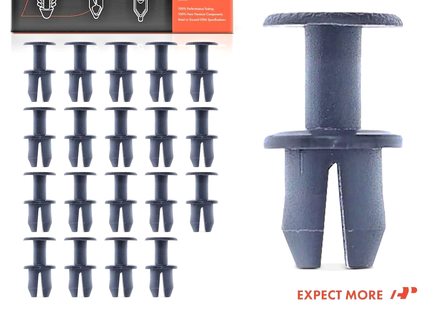 Mercedes Clips For Trim Body Panels Expanding Rivet Mounting Black Plastic - x5.12