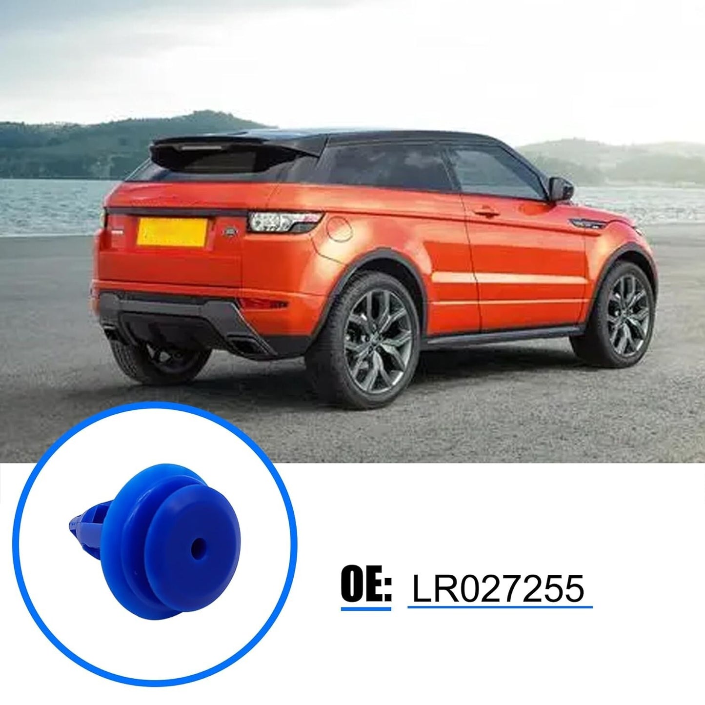 Land Range Rover Blue Trim clips x 10  Evoque Discovery 5 Disco Sport LR0272558