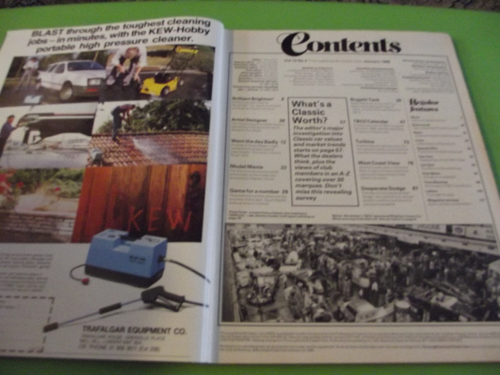 THOROUGHBRED AND CLASSIC CARS MAGAZINE JANUARY 1986 #C41