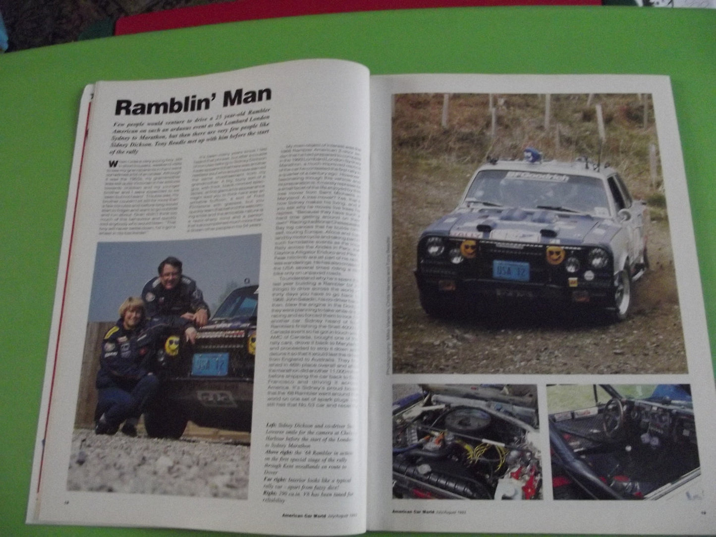 AMERICAN CAR WORLD MAGAZINE JULY/AUGUST 1993 #c13