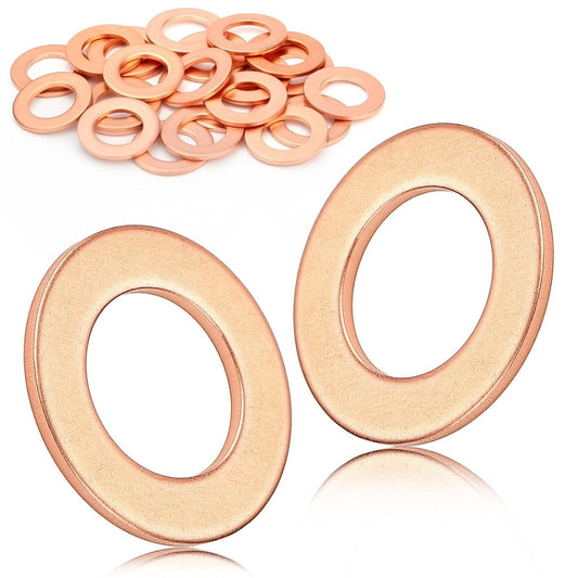 ALFA ROMEO Fuel Injector Copper Washer Seal Set  Diesel 4Pc 46518716 +Jeep Fiat4