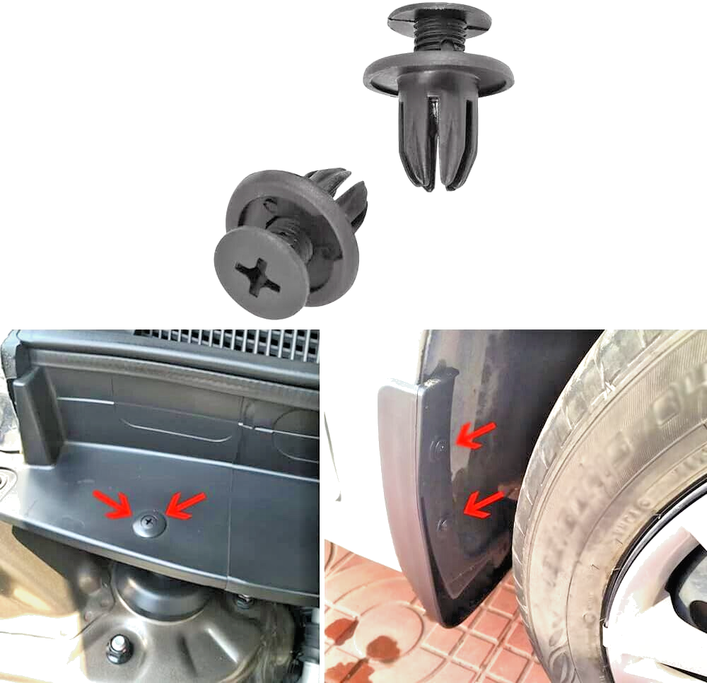 Mini Wheel Arch Liner Splash Guard Side Skirt Trim Expanding Clips R & F Series.17