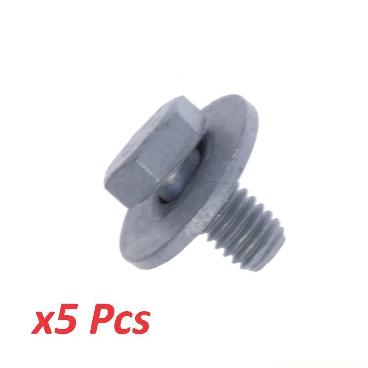 BMW 10mm Hex-Head Bolt Screw & Washer M6 Fit 1 2 3 4 5 6 X M Series 5pcs1