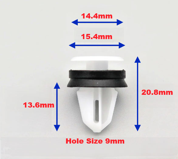 Trim Panel Fastener Clip & Rubber Seal Ford Transit Interior & Exterior Use x5.1