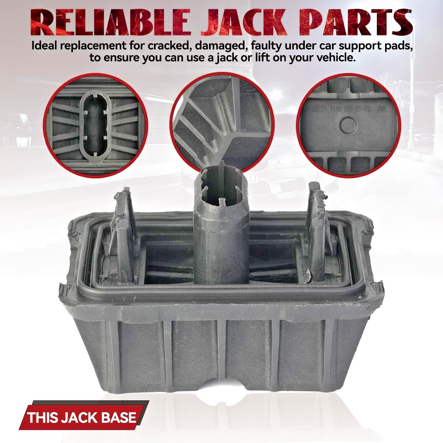 2x Jacking Point Mount Cover BMW 1 3 5 X1 E87 E90 F10 F06 OE 5171723719511