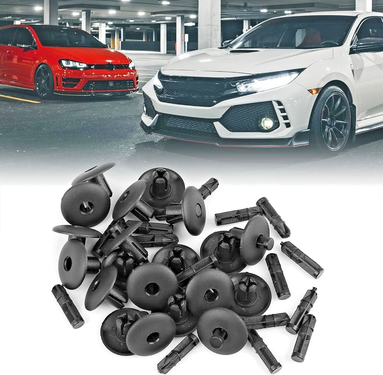 AUDI Push Fit Rivet Trim Clips x20 for A2 A4 A5 A8 Q3 Q5 Q7 Q8 TT # 4D080730017