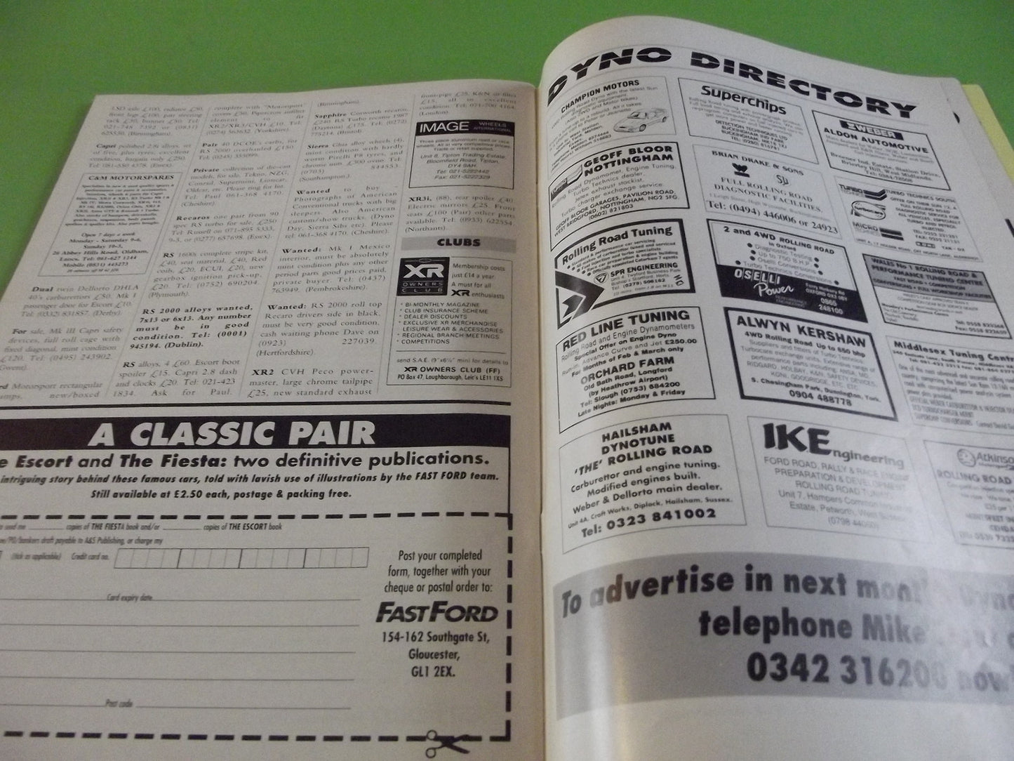 RS 2000 FAST FORD MAGAZINE NOVEMBER 1991 #C55