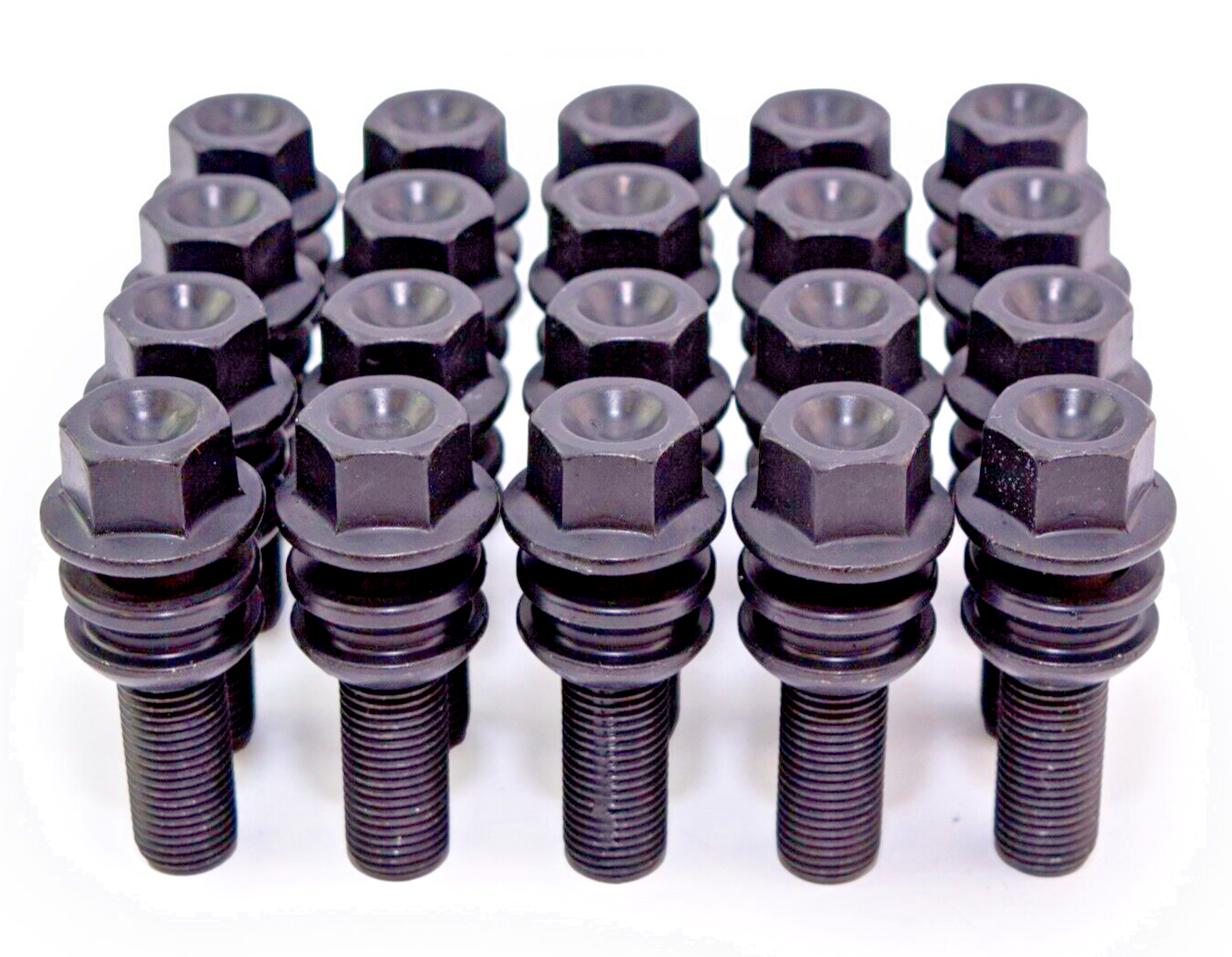 Standard PORSCHE O.E Type Wheel Bolts Floating Collar Black 28mm PSR9Line x20pcs0