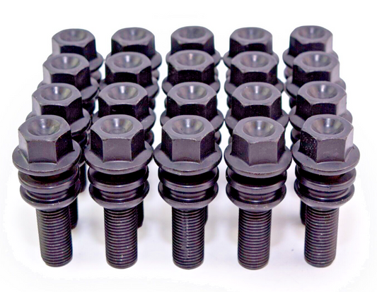 Standard PORSCHE O.E Type Wheel Bolts Floating Collar Black 28mm PSR9Line x20pcs0